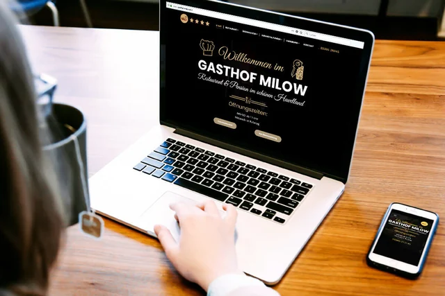 Historische Websitegestaltung für GastHof Milow